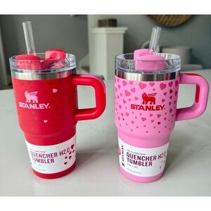 Stanley 20oz Valentines Ruby & Sweet Hearts Tumbler Set Target Exclusive New